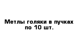 Метлы-голяки в пучках по 10 шт.